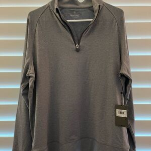 G/FORE Heather Gray Quarter-Zip Pullover